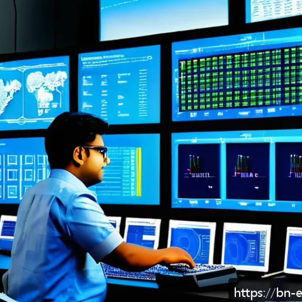 디지털 회로 기초 - A highly detailed digital illustration of a Bengali electronics engineer working at a modern worksta...